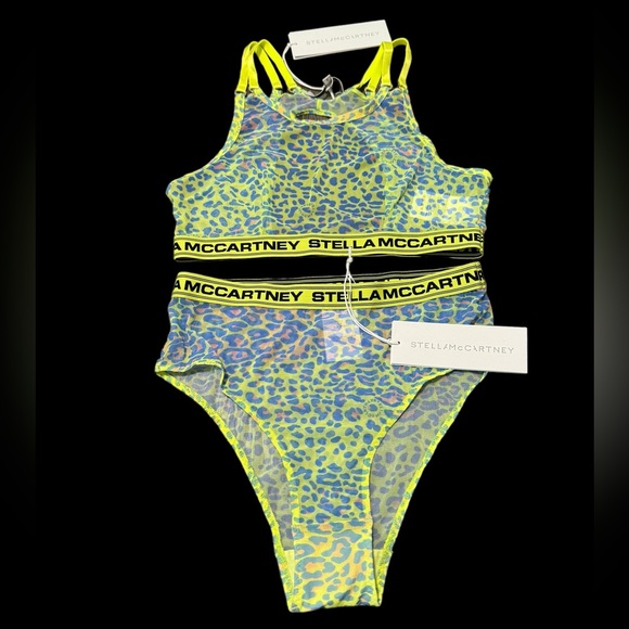 STELLA MCCARTNEY***Animal Print Bralette w/High Waist Underwear SET***Sm. $428 - Picture 6 of 10